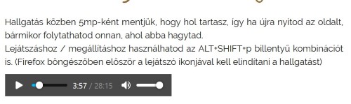 Online hallgatás