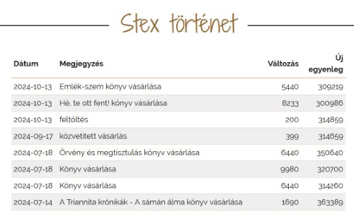 Stex történet